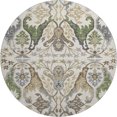thumbnail image 2 of Addison Rugs Mayfield Premium Machine Washable Transitional Global Ivory Round Rug, 8' x 8', 2 of 5