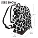 thumbnail image 2 of Balery Cow Print Black White Mochila de Cuero para Mujeres, Gran Capacidad, Bolsa de Viaje Multifuncional, Mochila de Cuero y Bolsa de Hombro para Mujeres, 2 of 4