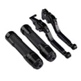 thumbnail image 1 of Miulika Motorcycle Clutch Brake Levers Set Stable Performance Easily Install Folding Black, 1 of 9