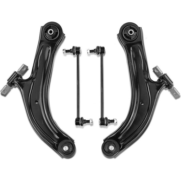A-Premium 4Pcs Front Suspension Kit Lower Control Arm and Ball Joint Assembly Sway Bar Link Compatible with Nissan Sentra 2007-2012 2.0L 2.5L
