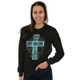 thumbnail image 5 of Faith Hope Love Cross Christian Women's Long Sleeve T Shirt Brisco Brands S, 5 of 6