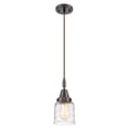 thumbnail image 5 of 447-1P-PN-G513 Innovations Lighting Bell - 1 Light Cord Hung Mini Pendant-11.13 Inch Tall and 5 Inch Wide-Polished Nickel Finish-Clear Deco Swirl, 5 of 7