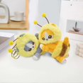 thumbnail image 4 of Plush Doll Pendant Cartoon Cat Bee Shape Stuffed Doll Keychain Creative Backpack Pendant for Student, 4 of 5