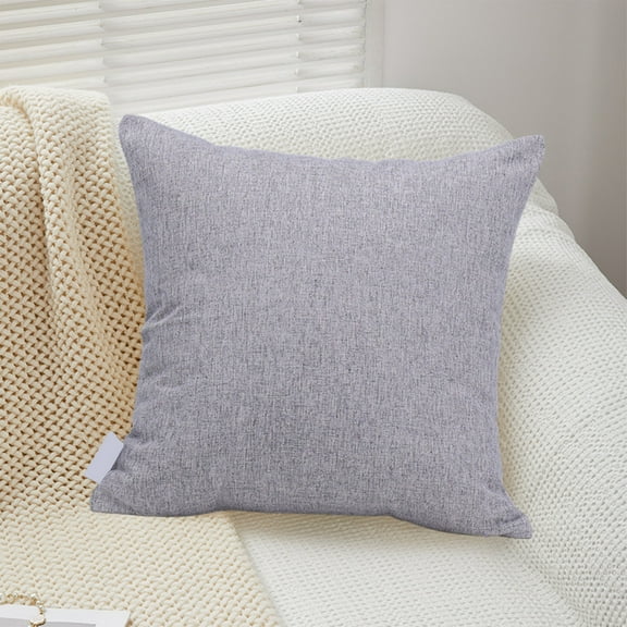 Staron Linen Pillow Cushion 45x45cm Sofa Backrest Pillow, Large Lumbar Support Cushion for Living Room, Office Bedside Pillow for Home Decor