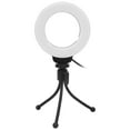 thumbnail image 4 of Anillo de luz LED de 4 pulgadas con clip, portátil, mini lámpara de relleno USB para selfies, fotografía y vlogs, 4 of 14