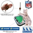 thumbnail image 4 of Pets First NFL Cat Scratcher Toy with Catnip Plush & Feather Cat Toy 6-in-1 Kitty Toy Los Angeles Rams, 4 of 7