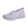 thumbnail image 2 of YOUYEDIAN Orthopedic Casual Shoes for Women Arch Support Work Shoes Breathable Non Slip Slip on Server Shoes Knitted Mesh Stretch Soft 2026 Orthopedic Shoes (Pink), 2 of 6