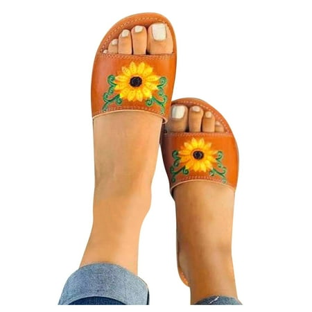 

Aayomet House Slippers Womens Flip Flops Black Flip Flop Summer Beach Sandals Thong Style Comfortable Flip Flops Yellow 9