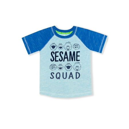 Sesame Street Baby Boy & Toddler Boy Short-Sleeve T-Shirt (12M-5T)