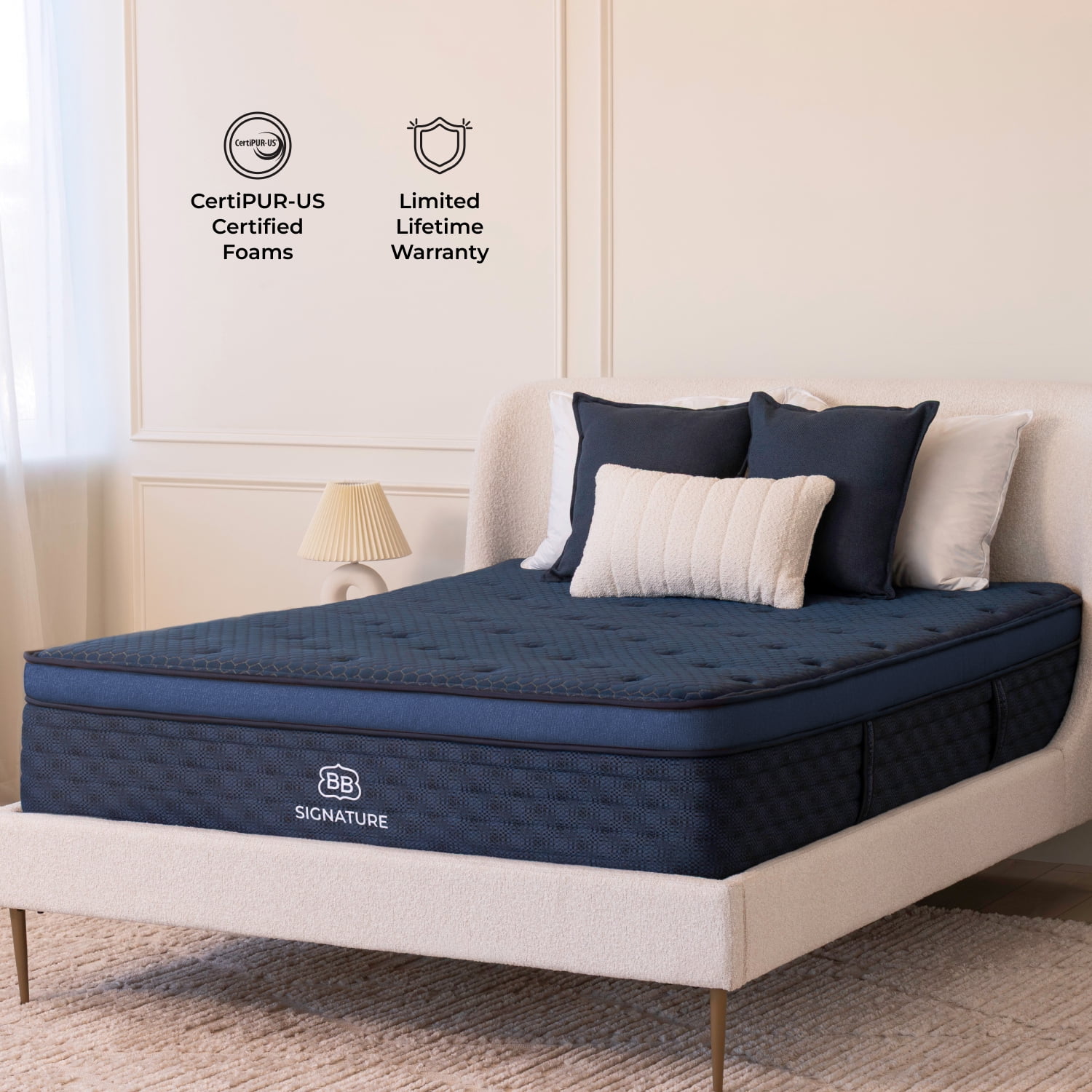 Brooklyn Bedding Signature Hybrid Medium Mattress, Twin XL