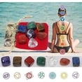 thumbnail image 1 of PEONAVET Natural Crystal Natural Crystal Rough 7pcs/Set Stones Palm Natural Crystals Gemstones Decor Pouch, 1 of 7