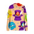thumbnail image 4 of Womens Oversized Sweatshirt Easter Cute Fun Print Long Sleeve Comfort Casual Pullover Plus Size Sweatshirts for Women Mr1 3Xl, 4 of 5