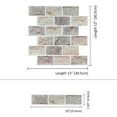 thumbnail image 7 of Clever Mosaics 3D Thicker Self-Adhesive Vinyl Faux Stone Brick Backsplash Tiles 10 Pieces, 7 of 7