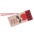 thumbnail image 1 of Toystoory Cubierta de botella de vino de lino de Navidad cordón de encaje Santa Claus manga de cerveza de comedor ropa de Navidad bolsa de champán Kits de decoración para fiestas Rejilla negra roja Toystoory HA068248-01, 1 of 6
