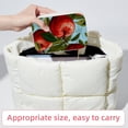 thumbnail image 6 of Apple Velvet Portable Earring Holder with Removable Compartment - Gift for Jewelry Lovers - Necklace Holder, Jewelry Boxes, 6 of 7