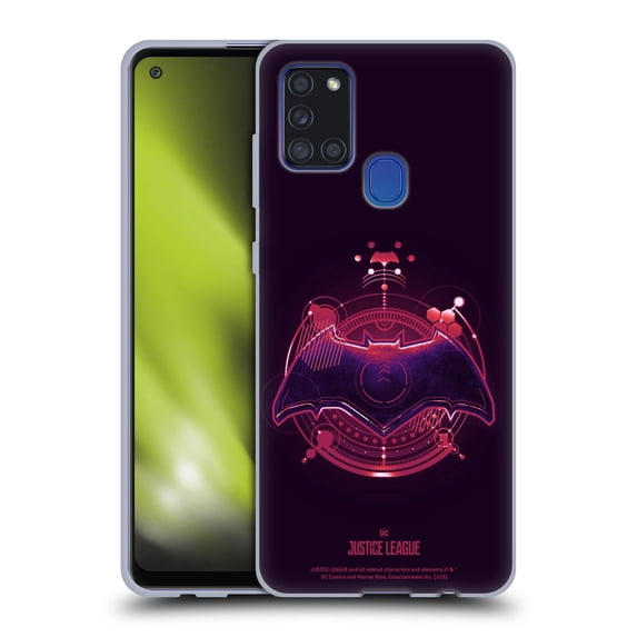 Head Case Designs Officially Licensed Justice League Movie Logos Batman 2 Soft Gel Case Compatible with Samsung Galaxy A21s (2020)