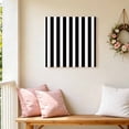 thumbnail image 5 of Canvas Wall Art Black and Canvas Art Print White Stripe Pictures Wall Decor for Living Room Bedroom Artwork Decorations Stretched Framed Ready to Hang 8"x8", 5 of 9