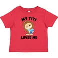 thumbnail image 3 of Inktastic Cute Bigfoot My Titi Loves Me Boys Baby T-Shirt, 3 of 5