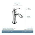 thumbnail image 4 of Moen Wynford Brushed Nickel One-Handle Bathroom Faucet, 4 of 5