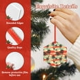 thumbnail image 4 of Sikiie Colorful Hawaii Palms Acrylic Christmas Ornament Pendant Christmas Ornaments Hanging Ornament for Christmas Winter New Year Party -Hexagon, 4 of 7