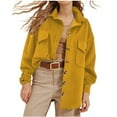 thumbnail image 1 of Timegard Womens Jackets Lapel Neck Button up Long Sleeves Shirts Fall Casual Jacket Coats with Pockets, 1 of 6