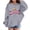 Gray, variant on BaoFuBaoMei Hoodies for Boys Girls Christmas Merry Christmas Long Cuffed Sleeve Sweatshirt Tops with Pockets Loose Hooded Fall Clothes for Christmas Dinner Vacation Holiday