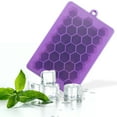thumbnail image 1 of LSLJS Ice Moule en Cube avec Couvercle en Forme de Nid d'Abeille 33 Compartiments Silicone Alimentaire, 1 of 2