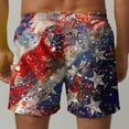 thumbnail image 6 of Brnmxoke Mens Swim Trunks Quick Dry Board Shorts Independence Day American Flag No-Chafing Breathable Surf Beach Shorts Swimwear Bathing Suits Blue,XXL, 6 of 6