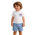 thumbnail image 2 of Boys Summer Outfits Boys Patriotic Short Sleeve T Shirt and Pants Comfortable 2 Piece Set Boys' Clothing Sets White 12M, 2 of 7