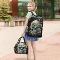 thumbnail image 5 of ALAZA Backpack Set Daisy Flowers Skull Elementary School Bags Student BookBag with Lunch Bag, 5 of 6