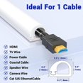 thumbnail image 2 of Protector de cables para TV de pared de 78 pulgadas, autoadhesivo, para TV, 2 of 5