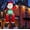 6ft Climbing Santa Christmas, variant on 5ft Inflatable Snowman Decoration with Rotating LED Lights for Outdoor and Indoor Holiday Decorations, Christmas Parties and Lawn Decor