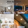 thumbnail image 3 of 7 Inch LED Flush Mount Dimmable Disk Light 3000K Warm White White Finish 6 Pack, 3 of 9