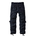 thumbnail image 4 of Pantalones Cargo Match para Hombre Corte Recto Negro Grisáceo, 4 of 6