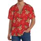 thumbnail image 1 of Fotbe Christmas With Cute Deer Camisa Estampada de Manga Corta para Hombre, Casual de Verano, Estilo Playero, Sin Arrugas-4X-Large, 1 of 5