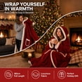 thumbnail image 4 of ZENVIVE Santa Wearable Heated Blanket, Heated Shawl Soft Flannel Warming Throw Blanket, 6 Heating Settings, Built in 2 Hour Automatic Shut Off Function, Washable Christmas Gift for Men Women Adults, 4 of 9