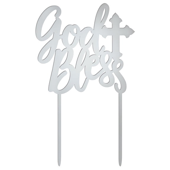 God Bless Cake Topper - Home Decor - 1 Piece