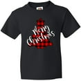 thumbnail image 3 of Inktastic Red Buffalo Plaid Christmas Tree Youth T-Shirt, 3 of 5