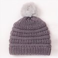 thumbnail image 2 of Baby Knitted Beaniess Winter Warm Knit Cap Solid Cute Hat Classic Outdoor Baby Beanies Hat, 2 of 4