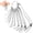 Silver, variant on 8 PCS Metric Hex Key Set Professional Grade 45 Steel Rust Resistant Keyring Design Fits Bike Furniture Auto Repair 1.5-10mm or 1.5-6mm, Black