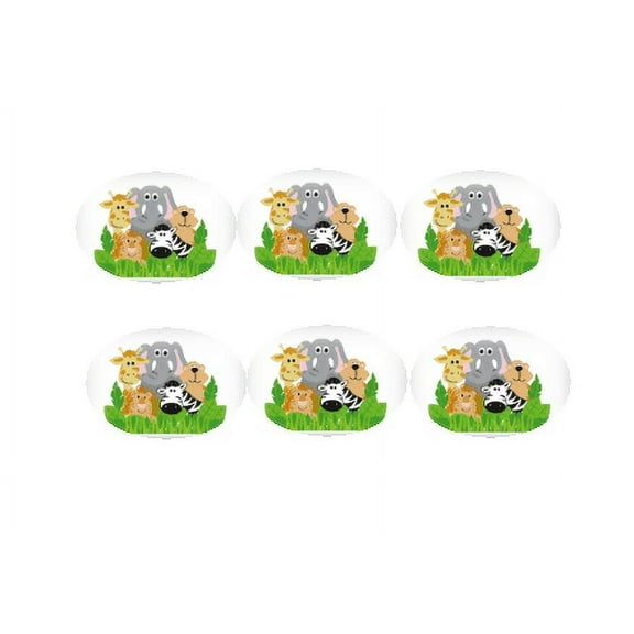 Jungle Friends 12 - 2 inch Cupcake Edible Frosting Photos