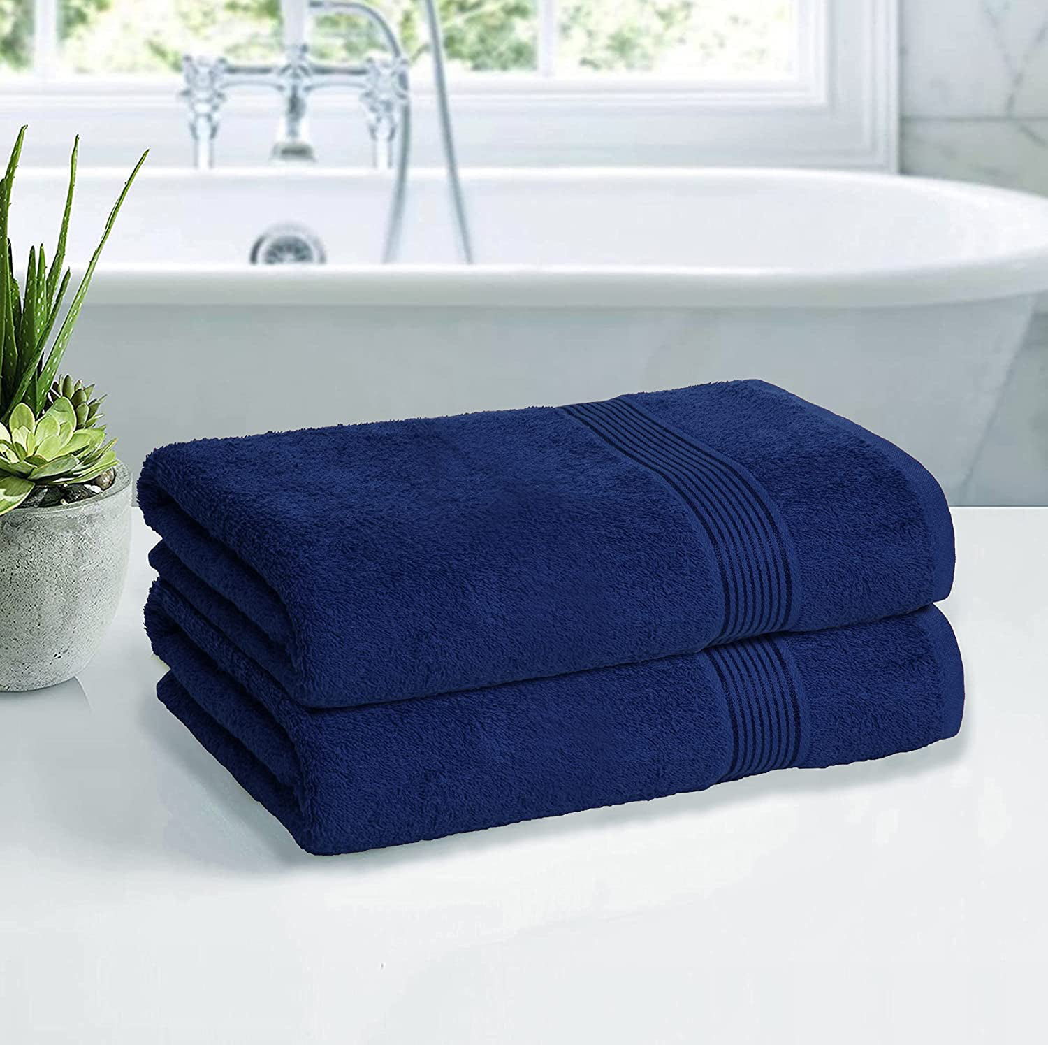 BELIZZI HOME 4 Pack Bath Towel Set 27x54, 100% Ring Spun Cotton, Ultra Soft  Highly Absorbent Machine Washable Hotel Spa Quality Bath Towels for Bathroom,  4 Bath Towels Jade 