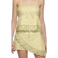 thumbnail image 5 of Moomaya WoMen's Cotton Spaghetti Strap Lace Top & Short Set Sleepwear, 5 of 6