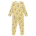 thumbnail image 5 of DISNIMO Easter Rabbit Pjs for Kids Girls Pajamas 9-10 Pjs for Kids Boys 2 Piece Pajama Set Kids Long Sleeve Pajamas Girls Crewneck Lounge Set Kids Sleepwear with Pockets, 5 of 7