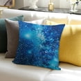thumbnail image 3 of BANET Decorative Square Throw Pillow Covers Blue Sofa Pillow Covers Cushion Cases 18x18in, 3 of 5
