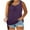 Purple tops for women, variant on Women's Fashion Workout Loose Pullover Dressy V Neck Blouses Activewear Summer Plus Size Tank Tops Sleeveless Basic Tees Casual Pleated Tunic Purple XXXXL