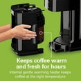 thumbnail image 3 of Hamilton Beach One Press Programmable Dispensing Drip Coffee Maker with 12 Cup Internal Brew Pot, Removable Water Reservoir, Black Next Gen (47600), 3 of 16