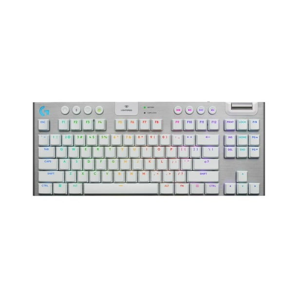 Teclado Gaming Logitech G915 X Lightspeed TKL Blanco