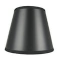 thumbnail image 4 of Meriville Set of 5 Black Paper with Gold Liner Chandelier Lamp Shades, 4-inch by 6-inch by 5-inch Clip on, 4 of 5