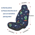 thumbnail image 3 of Balery Dinosaur Astronaut Pattern Car Seat Cover - Soft & Breathable Front Premium Covers with Non-Slip Protector Fits Most Automotive, Vans, SUVs, Trucks - 1 Unit, 3 of 5